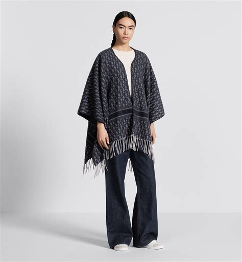 dior oblique poncho